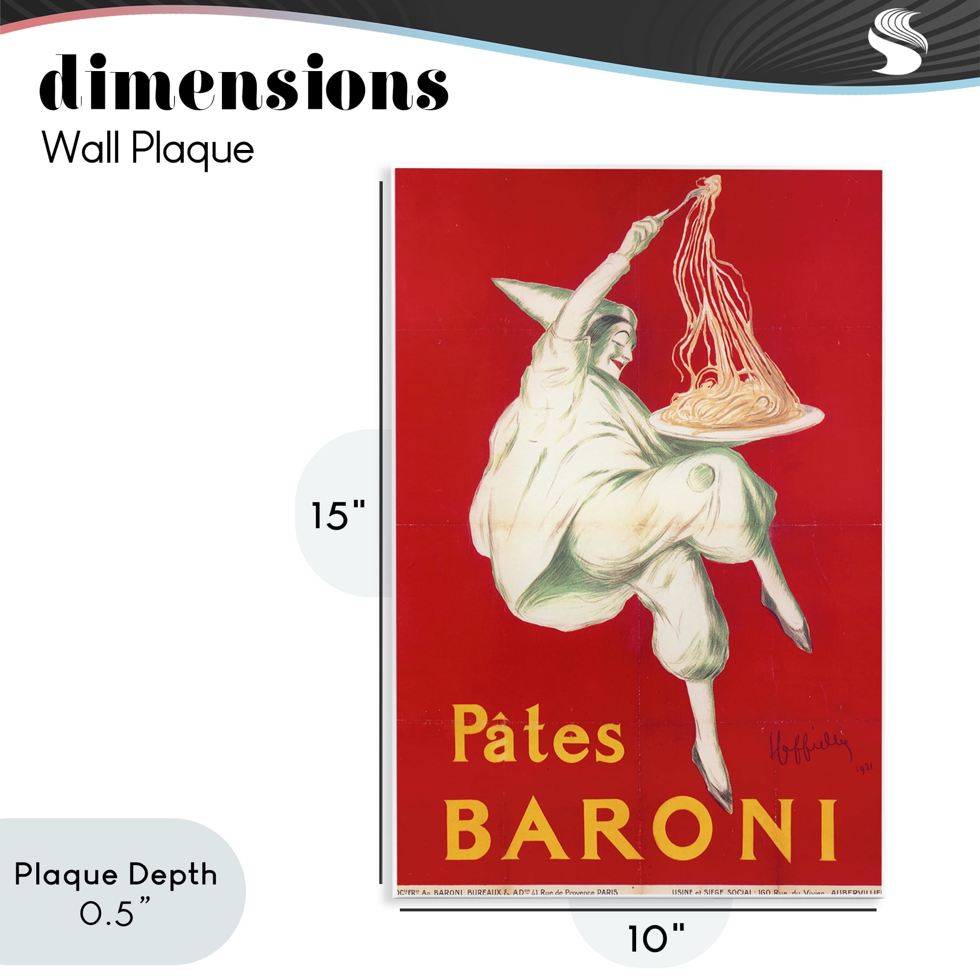 Stupell Industries Pates Baroni Advertisement Wall Plaque Art, design by Vintage Hustle