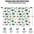thumbnail image 2 of Blackout Kids Curtains,White Dinosaurs Silhouette Pattern Childrens Insulated Curtains Set Of 2,Bedroom Essentials,Toddler Room Decor 42"x54", 2 of 5