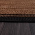 thumbnail image 5 of Indoor Outdoor Rug  5x7 Bordered Nut Brown Black Modern Area Rugs For And Patios Kitchen Hallway Mats Washable Porch Deck Outside Carpet (bordered 5 X 7), 5 of 9