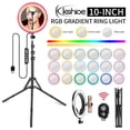 thumbnail image 1 of GoDecor U-Shaped Touch Screen with Remote Control Plus Beauty Mirror Ring Light Set, 1 of 8