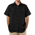 thumbnail image 2 of Button Down Shirts for Men Cooling Collared Short Sleeve Work Shirts Quick Dry tee Shirt with Pockets, 2 of 8