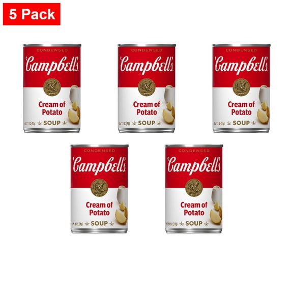 Campbells Condensed Cream of Potato Soup 10.5 oz - 5 Pack