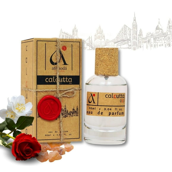Atimoda Calcutta 033 Eau De Parfum 90ml, 3.04 Fl.oz. | Long Lasting Unisex Fragrance | Blend Of Musk & Olibanum | Luxury Gift For Men & Women
