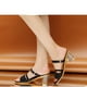 thumbnail image 5 of Amzcrzy Zapatos de mujer,Zapatos de mujer,Zapatillas de mujer, Sandalias de mujer, zapatos de vestir, sandalias de verano, tacón de bloque, tacón bajo, punta abierta, sandalias casuales elegantes San, 5 of 5