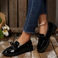 thumbnail image 4 of HomeDM Women's Low Chunky Loafers Round Toe Slip-On Dress Shoes for Casual Office Work Business, Size 5.5, 4 of 9