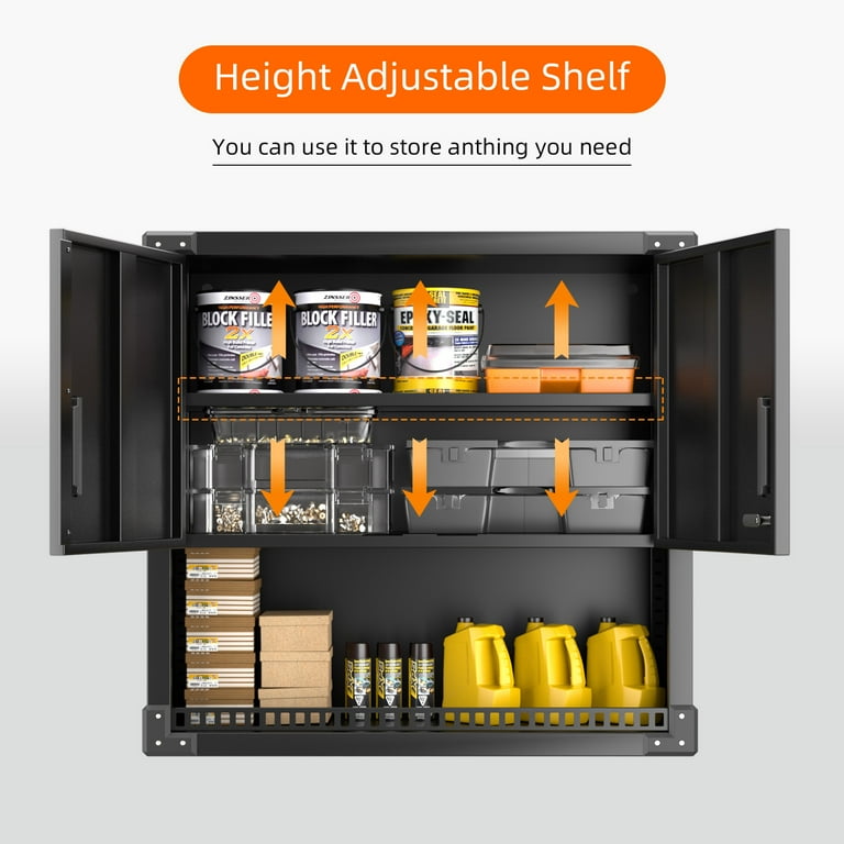 Lockable metal on sale wall cabinet