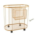 thumbnail image 1 of Luzkey Yoga Mat Storage Rack Basket with Wheels, Workout Equipment Home Gym Storage Rack for Dumbbell, Kettlebells, Resistance Bands Gold, 1 of 8