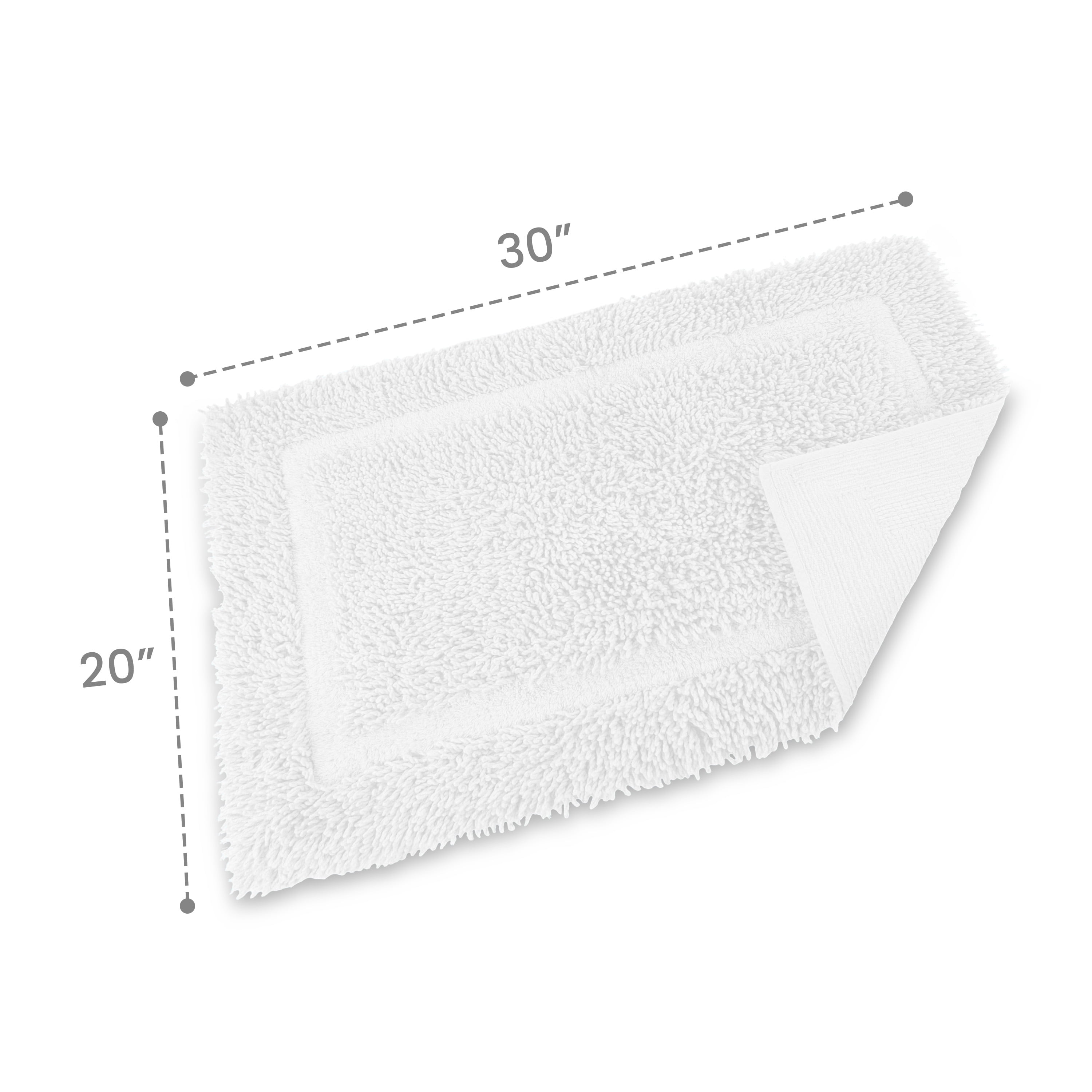 Martex Cotton Bath Rug | Ringspun Soft & Absorbent Non-Slip Quick-Dry Bathroom Mat | White