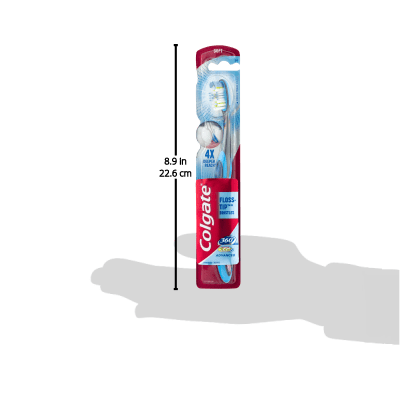 360° Total Advanced Floss-Tip Bristles Toothbrush, Soft