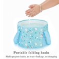 thumbnail image 3 of 15L Portable Folding Washbasin Bucket Wash Basin Foldable Camping Water Pot, 3 of 5