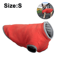 thumbnail image 2 of Chaleco polar para perros pequeños, para clima frío, con media cremallera, para cachorros, abrigo cálido de invierno, 2 of 5