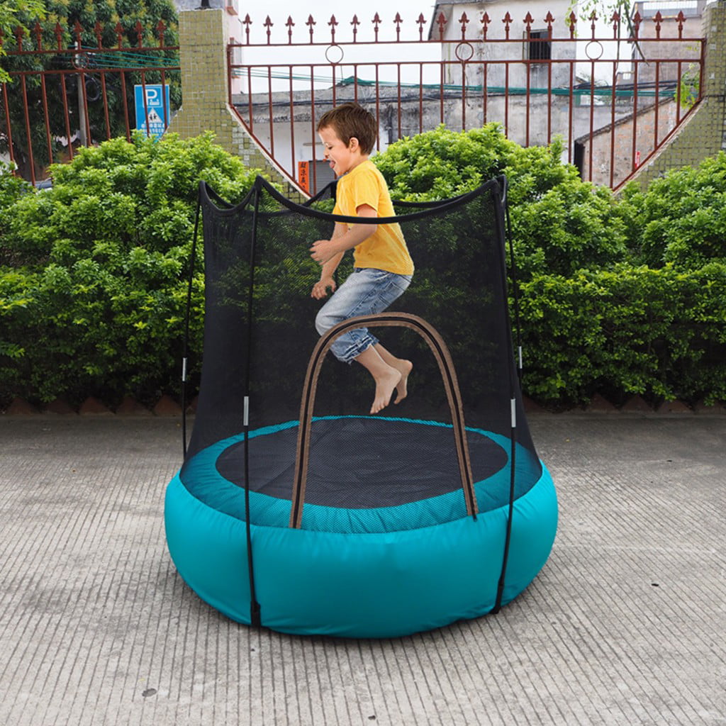 Details about   Kids Inflatable Trampoline Children Outdoor Toddler Toy Gift Present With Net US 