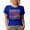Royal Blue, variant on Missouri, USA State Themed, Groovy Retro Wavy Text Merch Gift, Navy Blue T-Shirt, Large