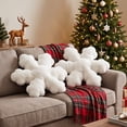 thumbnail image 6 of Christmas Pillows Snowflake Decorative Cushion Soft & Cozy for Sofa Bed Chair Reading Nook Window Seat Christmas Decorations by MPOISVA, 6 of 6