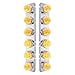 thumbnail image 3 of United Pacific 31979 PB SS Front Air Cleaner Bracket w/12X 17 LED Watermelon Lights & SS Bezels -Amber LED/Clear Lens, 3 of 4