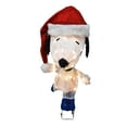 thumbnail image 3 of ProductWorks 24IN PEANUTS LED 3D PRELIT YARD DÉCOR SKATING SNOOPY, White, 3 of 4