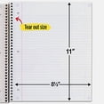 thumbnail image 3 of Five Star Wirebound Notebook, 1 Subject, Medium/College Rule, Randomly Assorted Covers, 11 x 8.5, 100 Sheets, 6/Pack, 3 of 8