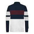 thumbnail image 4 of Zysthvn Long Sleeve Mens Shirts Casual Summer Golf Polo T-Shirts for Men Turn Down Collar Color Block Vintage Comfy Button Tops, 4 of 5