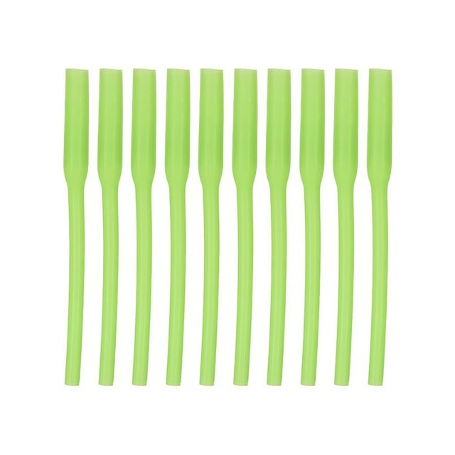 Transemion 10pcs Fishing Silicone Sleeve Tubes Glow In Dark Rig Sleeves Hook DIY Making Luminous Accessories Fish Glowing Lures 1Set