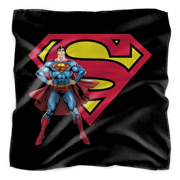 Superman & Logo Bandana (21 in x 21 in)