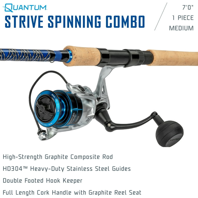 best spinning rod reel combo 2016 Quantum Strive and Fishing Combo, 7-Foot 1-Piece, Light Power Fast Action Rod, Graphite Blank, Size 2500 Reel, 6.2:1 Gear Ratio : Sports & Outdoors The Beast Combo is the top tier in this new series Beast Spinning Rod Combo –