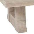 thumbnail image 4 of 54 Inch Rustic Rectangular Coffee Table Melamine Top Brown Pine Frame, 4 of 5