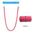 thumbnail image 2 of Unique Bargains 5.5 Feet Pink Velvet Stanchion Rope, Crowd Control Barrier Rope with Snap Hook, Golden, 2 of 6