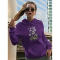 thumbnail image 2 of Good Mood Daisies W Froggie Hoodie Women -Image by Shutterstock, Female Medium, 2 of 4