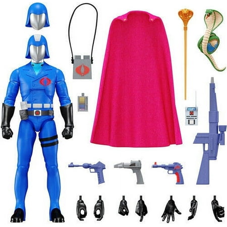 Super7 - G.I. Joe ULTIMATES! Wave 1 - Cobra Commander [New Toy] Action Figure,