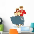thumbnail image 1 of Country-western Dancers Wall Decal Wallmonkeys Peel and Stick Graphic (24 in H x 17 in W) WM503016, 1 of 4