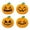 Orange, variant on Decorr 4PCS Halloween Pumpkin Coasters, 4.72" Jack O Lantern Wood Drink Coasters, Halloween Decorations for Kitchen Bar Coffee Table , Novelty Halloween Gifts for Family Friends