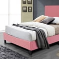 thumbnail image 6 of Better Home Products Nora Faux Leather Upholstered Twin Panel Bed in Pink, 6 of 6