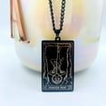 thumbnail image 4 of Biker Jewelry Men - Biker Necklace - Hanged Man Tarot Necklace - Hip Hop Jewelry (The Hanged Man), 4 of 6