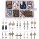 thumbnail image 1 of Kit de inicio para hacer aretes de porcelana (1 caja, 10 pares) con cuentas de porcelana, espaciadores, ganchos para aretes, suministros para manualidades y joyería., 1 of 7