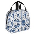 thumbnail image 2 of Pofeuu Skiing Enthusiast Print Lunch Bag Lunch Box Insulated Lunch Bag Adult Lunch Box for Men and Women, 2 of 8