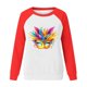 thumbnail image 4 of Xuyuer Mardi Gras Shirts for Women Shirt Funny Mask Graphic Tee Carnival Long Sleeve Shirt V Neck Top, 4 of 6