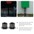 thumbnail image 2 of UPOUART 2Pcs Fence Post Base Protectors Metal Black for Office Building, 2 of 8