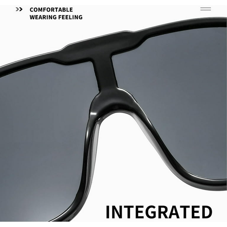 Oversized Sunglasses Plastic UV400 Shield Vintage Large Frame Eyewear Oversized One Piece Sunglasses For Women Men Fashion Vintage  main image 4
