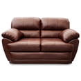 thumbnail image 3 of Sala de Piel Genuina Sofá y Love Seat ConfortoPiel  Florencia Tabaco, 3 of 9
