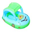 thumbnail image 3 of xiaxaixu Inflatable Swimming Ring Car Baby Pool Float with Sun Protection Canopy Seat Boat for Kids Toddlers, 3 of 8