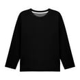 thumbnail image 4 of Xdegoge Girls Oversized Long Sleeve T-Shirt Comfortable Casual Tops Crewneck Kids Teen Girl Shirts Soft Fashion Plus Size Tshirt Shirts, 4 of 9