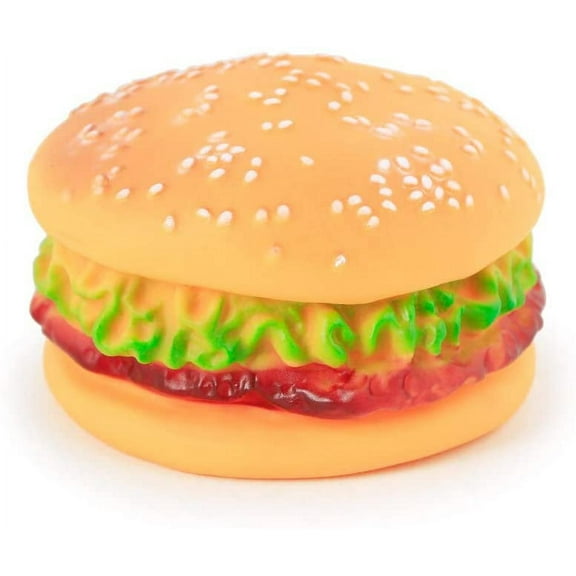 Walbest Bite Resistant Dog Toys Squeaky Chewing Toys Tooth Cleaning Dog Supplies Teddy Pets etc Dog Training Sofa Damage Prevention Hamburger Pet Toys