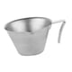 thumbnail image 1 of Taza medidora de acero inoxidable, taza para verter, 100 ml, accesorios para espresso, mini taza medidora. Retro plateado, 1 of 9