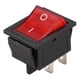 thumbnail image 1 of Red Illuminated DPST 4 Pin Rocker Switch 16A 20A 250V AC Snap-In On/Off, 1 of 5