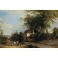 thumbnail image 3 of Henry John Boddington 18x13 Black Modern Framed Museum Art Print Titled - Travellers Outside a Country Inn, 3 of 5