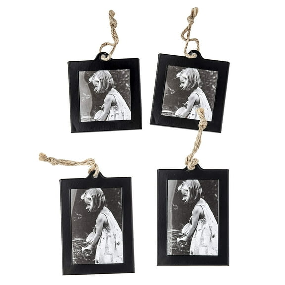 Philip Whitney Photo Frame, Picture Frame, Wall Frame, with Hanging Rope, Home Decor, Mother's Day Gift Set of 4