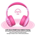thumbnail image 3 of Auriculares Bluetooth Gorsun Para Niños Con Micrófono Inalámbricos Estéreo Over-Ear Rosa, 3 of 3