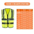 thumbnail image 4 of 21 colour High visibility viz vest hi vis viz reflective safety vests for men, 4 of 4