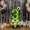 thumbnail image 5 of Meiiso Foil Balloon Number 3 Birthday Party, 40 Inch Green Football Number Balloon Set for Kids Boys 3rd Birthday Decorations, 5 of 6