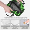 thumbnail image 4 of Goofa Green Lightning Pattern Lunch Bag ,Insulated Lunch Box, Small Leakproof Cooler Food Lunch Containers Reusable High Capacity Lunch Tote Bags, 4 of 8